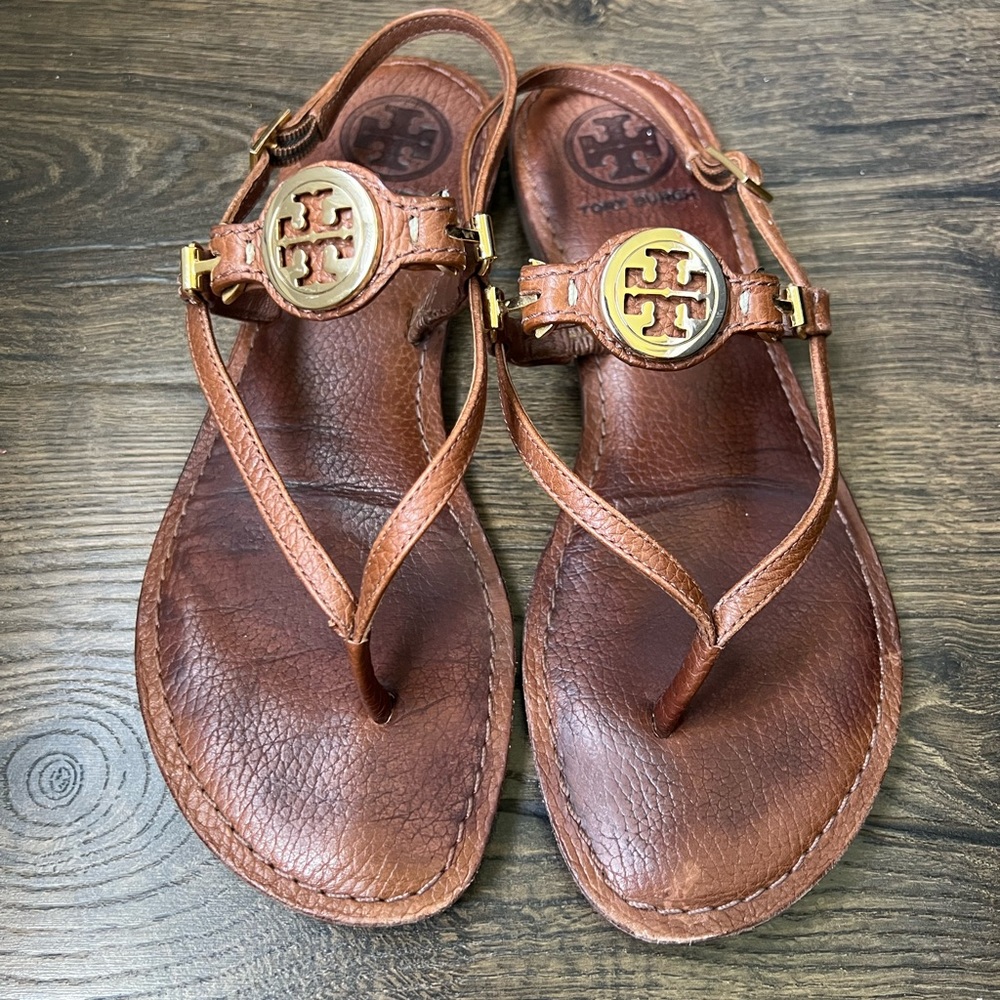 Tory Burch Leather Thong Sandals